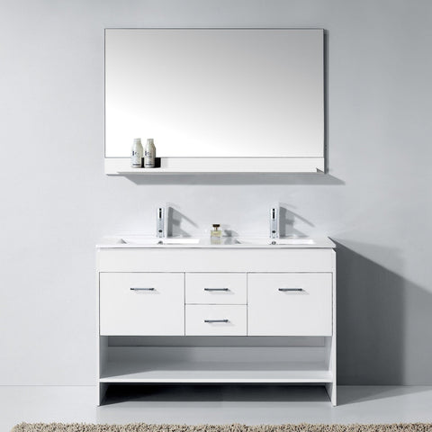 Image of Gloria 48" Double Bathroom Vanity MD-423-THNB-ES