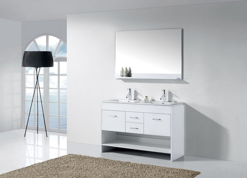 Image of Gloria 48" Double Bathroom Vanity MD-423-THNB-ES