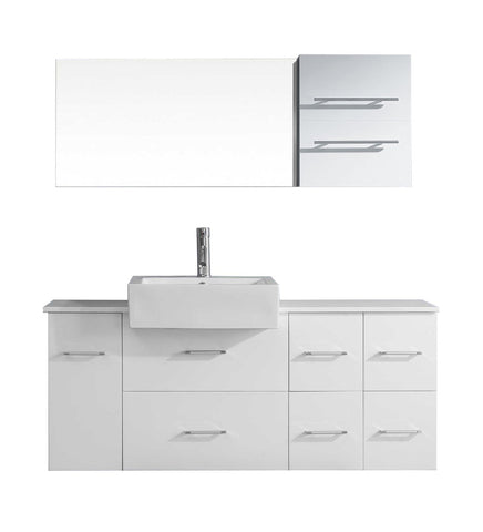 Image of Hazel 55" Single Bathroom Vanity UM-3055-S-WH