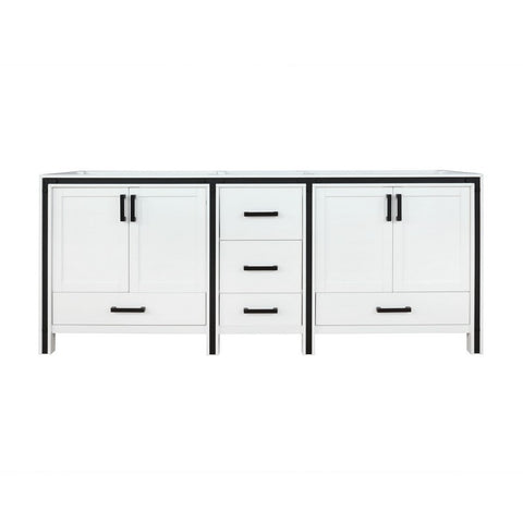 Image of Ziva 84" White Vanity Cabinet Only | LZV352284SA00000