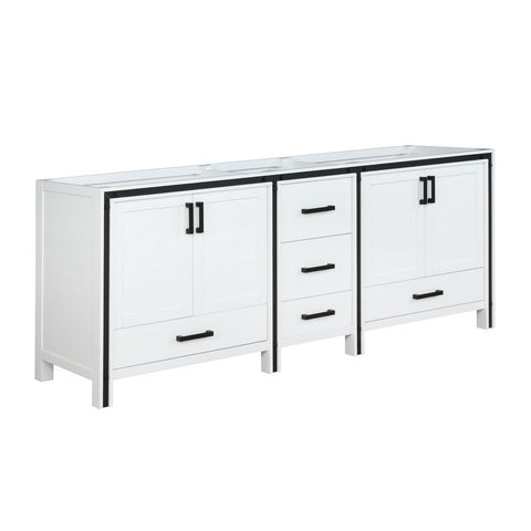 Image of Ziva 84" White Vanity Cabinet Only | LZV352284SA00000