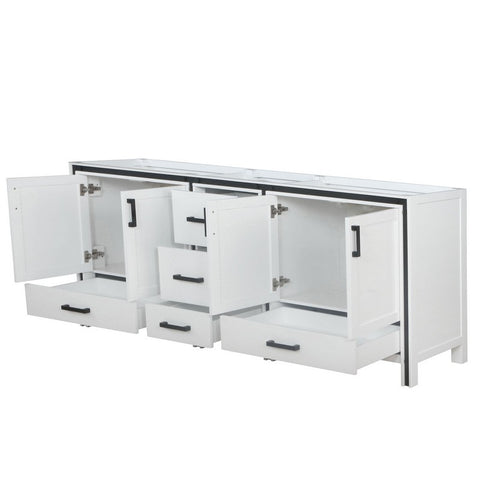 Image of Ziva 84" White Vanity Cabinet Only | LZV352284SA00000