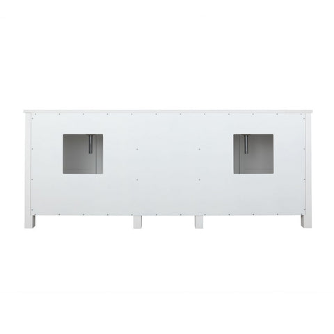 Image of Ziva 84" White Double Vanity, no Top and 34" Mirrors | LZV352284SA00M34