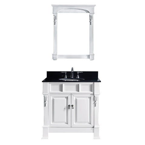 Image of Huntshire 36" Single Bathroom Vanity GS-4036-BGRO-WH