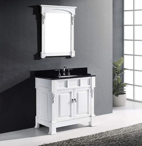 Image of Huntshire 36" Single Bathroom Vanity GS-4036-BGRO-WH