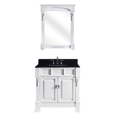 Image of Huntshire 36" Single Bathroom Vanity GS-4036-BGSQ-WH