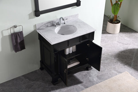 Image of Huntshire 36" Single Bathroom Vanity GS-4036-WMRO-DW