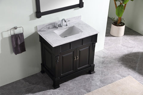 Image of Huntshire 36" Single Bathroom Vanity GS-4036-WMRO-DW