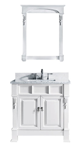 Image of Huntshire 36" Single Bathroom Vanity GS-4036-WMSQ-WH