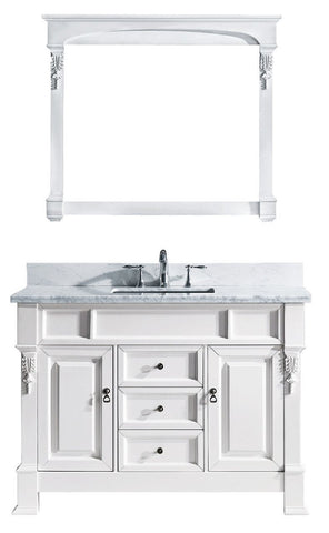 Image of Huntshire 48" Single Bathroom Vanity GS-4048-WMSQ-WH