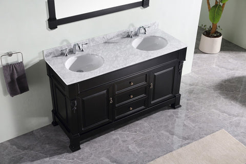 Image of Huntshire 60" Double Bathroom Vanity GD-4060-WMRO-DW