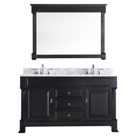 Image of Huntshire 60" Double Bathroom Vanity GD-4060-WMSQ-DW