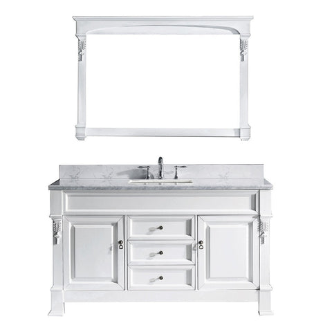 Image of Huntshire 60" Single Bathroom Vanity GS-4060-WMSQ-WH