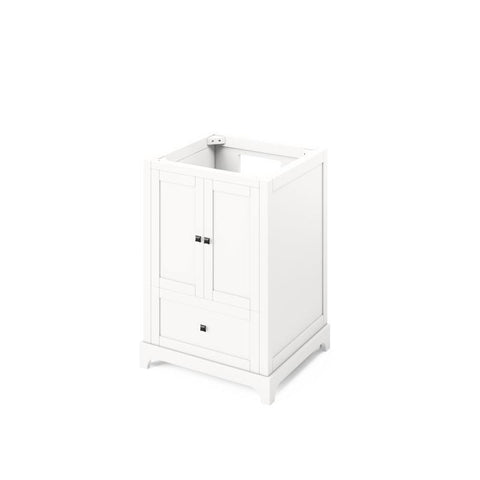 Image of Jeffrey Alexander Addington 24" White Single Undermount Sink Vanity With Quartz Top | VKITADD24WHCQR VKITADD24WHCQR