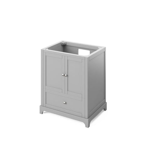 Image of Jeffrey Alexander Addington Contemporary 30" Grey Single Undermount Sink Vanity With Quartz Top | VKITADD30GRCQR VKITADD30GRCQR