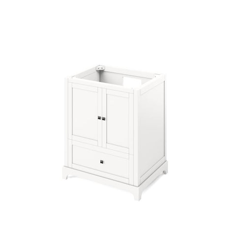 Image of Jeffrey Alexander Addington Contemporary 30" White Single Undermount Sink Vanity With Quartz Top | VKITADD30WHCQR VKITADD30WHCQR