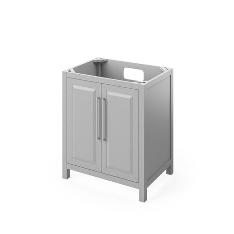 Image of Jeffrey Alexander Cade Contemporary 30" Grey Single Undermount Sink Vanity With Quartz Top | VKITCAD30GRCQR VKITCAD30GRCQR