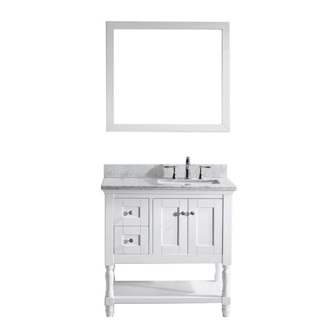 Image of Julianna 36" Single Bathroom Vanity MS-3136-WMSQ-WH