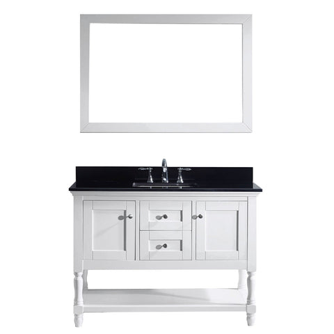 Image of Julianna 48" Single Bathroom Vanity MS-3148-BGSQ-WH