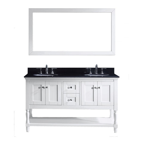 Image of Julianna 60" Double Bathroom Vanity MD-3160-BGRO-WH