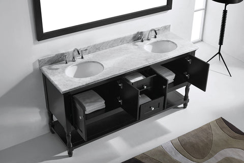 Image of Julianna 72" Double Bathroom Vanity MD-3172-WMRO-CG
