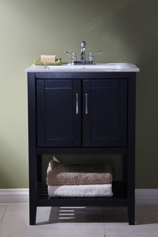 Image of Legion WLF6020-E 24" SINK VANITY WITHOUT FAUCET - Espresso WLF6020-E