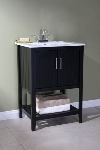 Image of Legion WLF6020-E 24" SINK VANITY WITHOUT FAUCET - Espresso WLF6020-E