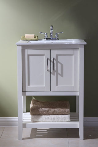 Image of Legion WLF6020-W 24" SINK VANITY WITHOUT FAUCET - White WLF6020-W