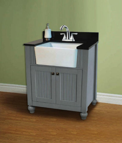 Image of Legion WLF6022-G 30" GRAY SINK VANITY, NO FAUCET - Gray WLF6022-G