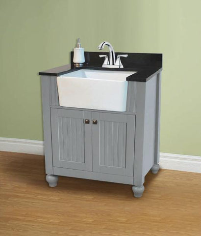 Image of Legion WLF6022-G 30" GRAY SINK VANITY, NO FAUCET - Gray WLF6022-G