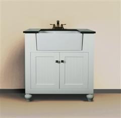 Image of Legion WLF6022-W 30" SINK VANITY WITHOUT FAUCET - Matt White WLF6022-W