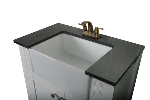 Image of Legion WLF6022-W 30" SINK VANITY WITHOUT FAUCET - Matt White WLF6022-W