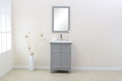Image of Legion WLF7016-G 24" GRAY SINK VANITY, NO FAUCET - Gray WLF7016-G