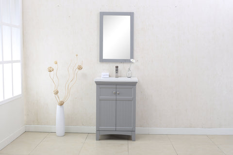 Image of Legion WLF7016-G 24" GRAY SINK VANITY, NO FAUCET - Gray WLF7016-G