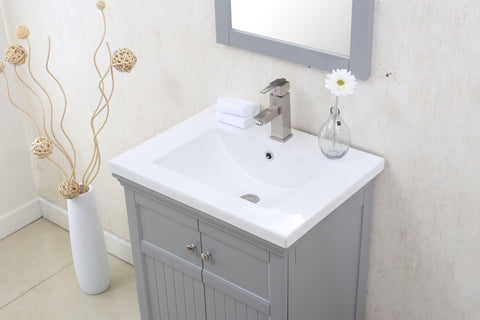 Image of Legion WLF7016-G 24" GRAY SINK VANITY, NO FAUCET - Gray WLF7016-G