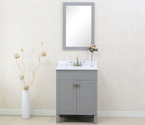 Image of Legion WLF7020-G 24" GRAY SINK VANITY, NO FAUCET - Espresso WLF7020-G