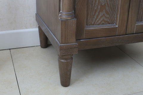 Image of Legion WLF7021-24 24" WEATHERED GRAY SINK VANITY, NO FAUCET - WEATHERED GRAY WLF7021-24