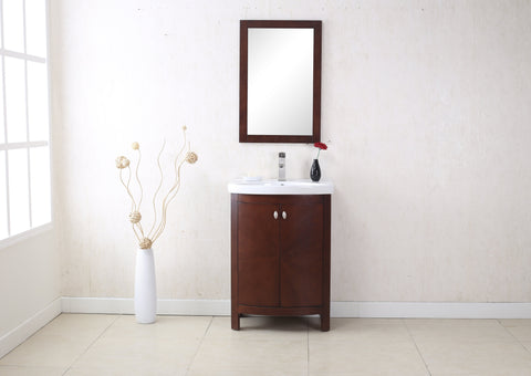 Image of Legion WLF7022 24" ROYAL WALNUT SINK VANITY, NO FAUCET - ROYAL WALNUT WLF7022