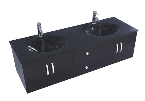 Image of Legion WT9001D SINK VANITY WITH MIRROR - NO FAUCET - Espresso WT9001D