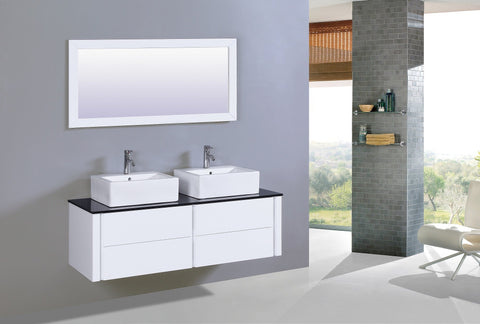 Image of Legion WT9012A SINK VANITY WITH MIRROR - NO FAUCET - White WT9012A