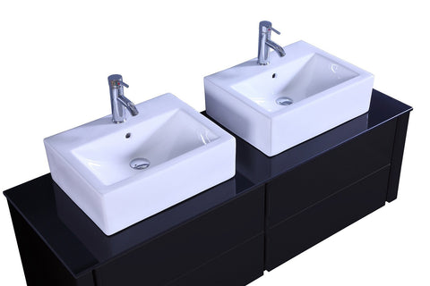 Image of Legion WT9012B SINK VANITY WITH MIRROR - NO FAUCET - Espresso WT9012B