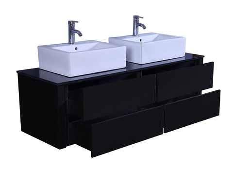 Image of Legion WT9012B SINK VANITY WITH MIRROR - NO FAUCET - Espresso WT9012B