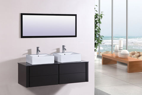 Image of Legion WT9012B SINK VANITY WITH MIRROR - NO FAUCET - Espresso WT9012B