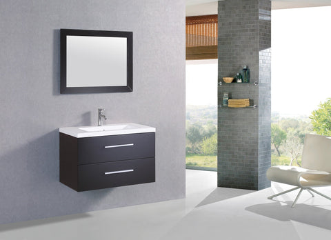 Image of Legion WT9019B SINK VANITY WITH MIRROR - NO FAUCET - Espresso WT9019B