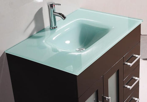 Image of Legion WT9109 SINK VANITY WITH MIRROR - NO FAUCET - ESPRESSO WT9109