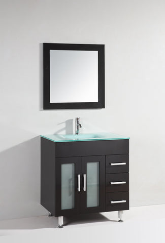 Image of Legion WT9109 SINK VANITY WITH MIRROR - NO FAUCET - ESPRESSO WT9109