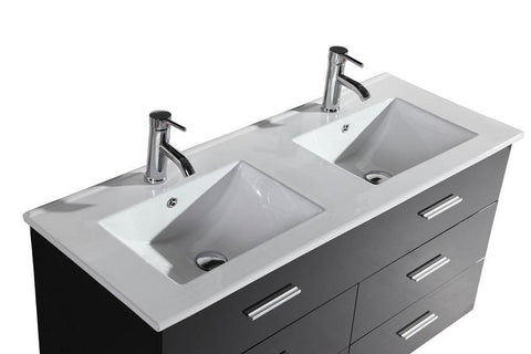 Image of Legion WT9126 SINK VANITY WITH MIRROR - NO FAUCET - Espresso WT9126