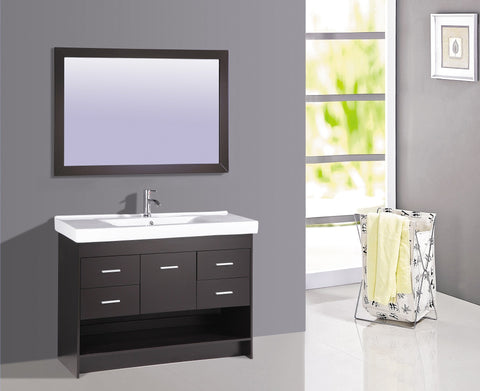 Image of Legion WT9127 SINK VANITY WITH MIRROR - NO FAUCET - Espresso WT9127