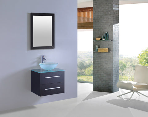 Image of Legion WT9190 SINK VANITY WITH MIRROR - NO FAUCET - Espresso WT9190