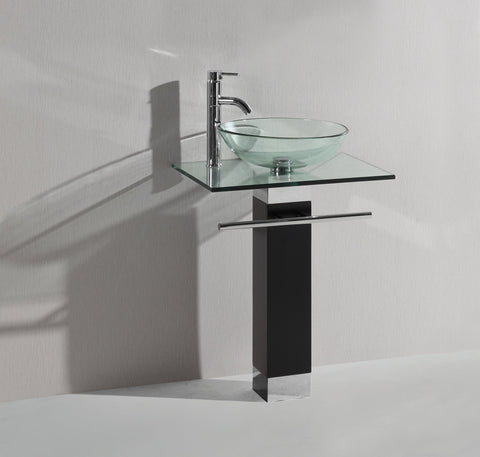 Image of Legion WTB017 SINK VANITY WITHOUT MIRROR AND FAUCET - Clear WTB017